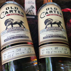 Old Carter 15 year Kentucky Straight Bourbon Whiskey: Single Barrels #7 and #11