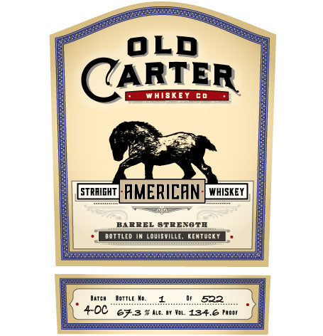 Old Carter Straight American Whiskey Very Small Batch #4-OC - 16 Year (750ml)