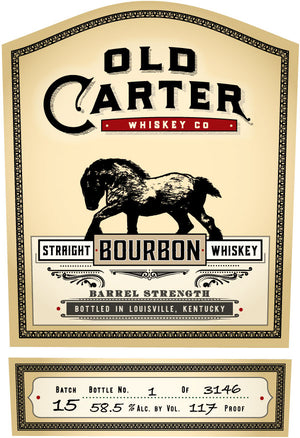Old Carter Straight Bourbon Whiskey Small Batch #15 (750mL)