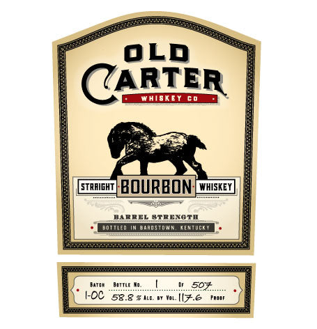Old Carter Straight Bourbon Whiskey Very Small Batch #1-OC (750mL)