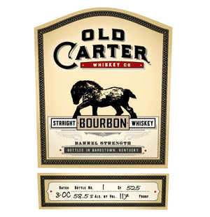 Old Carter Straight Bourbon Whiskey Very Small Batch #3-OC (750mL)
